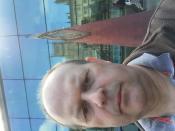 Me at the sculpture
