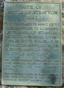 Battle of Stratton Plaque